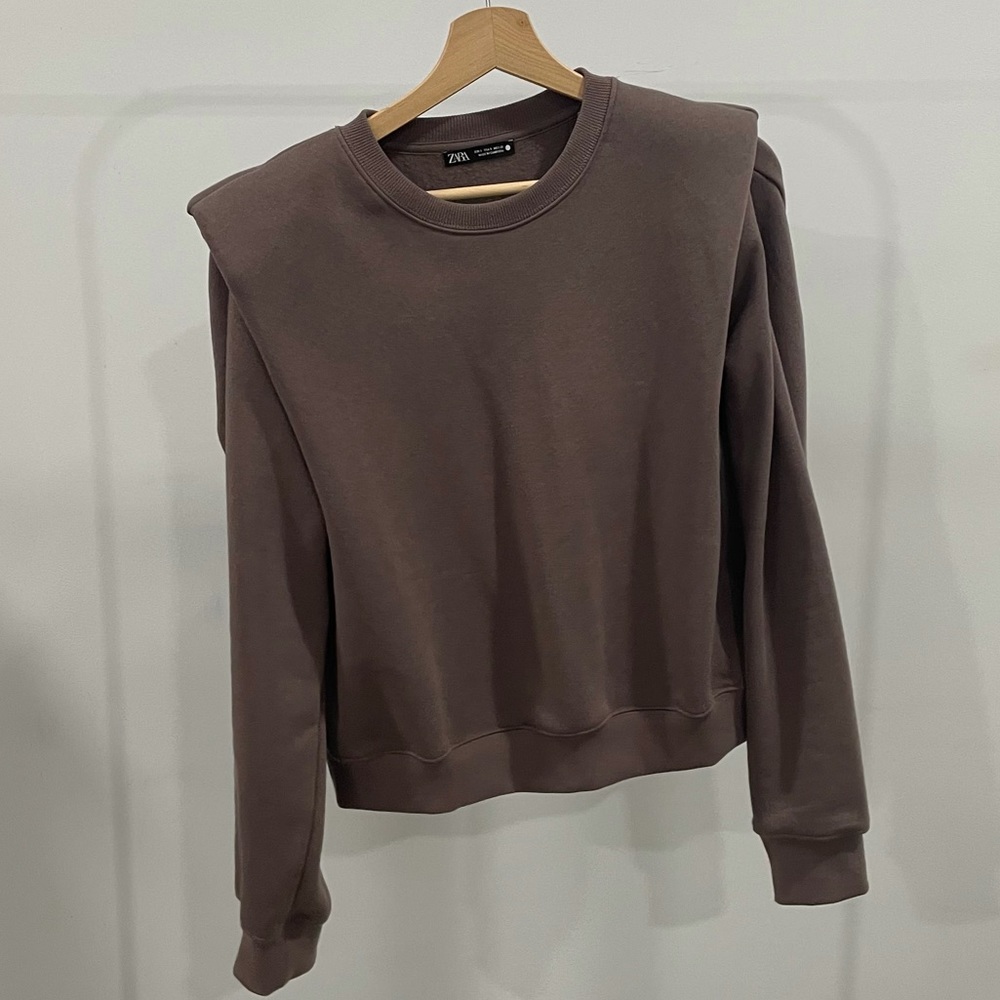 Zara taupe sweatshirt - Picture 6 of 13